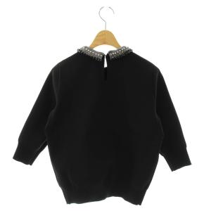 UNITED ARROWS ビジューカラー 2WAY ニット セーター ブラック グレー /ES OS