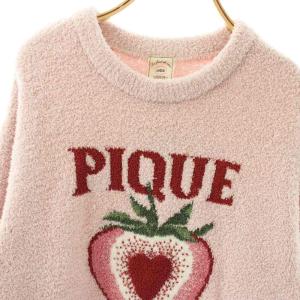 gelato pique 23AW ストロベリージャガードプルオーバー ニット セーター ルームウェア F ピンク マルチカラー