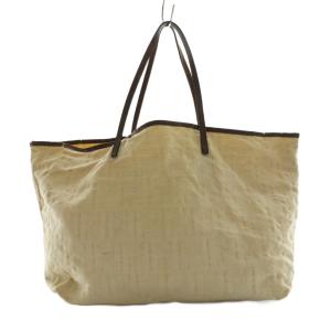 FENDI トートバッグ ズッカ柄 キャンバス アイボリー /SS OS OH
