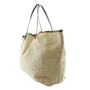 FENDI トートバッグ ズッカ柄 キャンバス アイボリー /SS OS OH