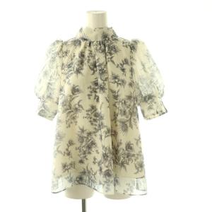 Sustainaオーガンシースルーブラウス 半袖 F ホワイト /HK OS