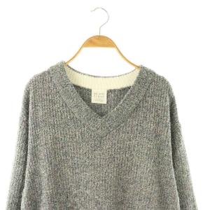 gelato pique メランジホットモコプルオーバー ニット 長袖 F グレー /HK OS
