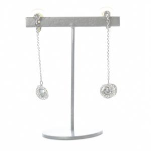 ラインストーン イヤリング シルバー色 /SR