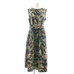 ゴマデニムのリリープリントドレス ワンピース マルチカラー