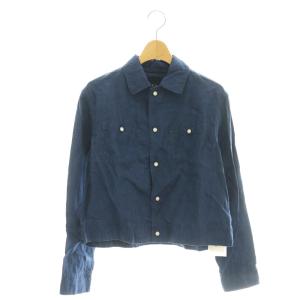 リネンのGジャンボレロ ジージャン ジャケット 2 ネイビー /DF OS