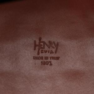 HENRY CUIR マルガリータ メッシュ レザー トートバッグ ブラウン