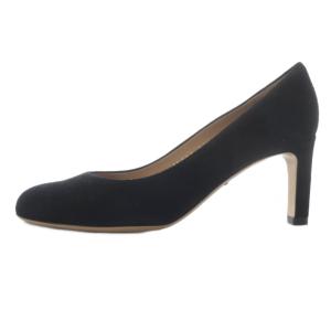 Salvatore Ferragamo パンプス ハイヒール アーモンドトゥ スエード 4C ブラック /YO18