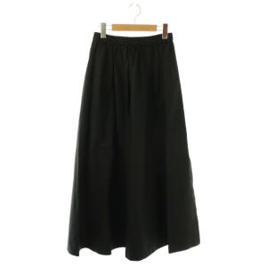 24SS pleasantly スカート ロング フレア コットン 36 黒 /NR OS