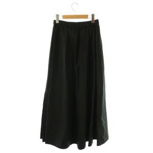 Deuxieme Classe 24SS pleasantly スカート ロング フレア コットン 36 黒 /NR OS