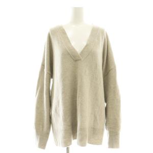25AW OLBIA Vネックプルオーバー ニット グレージュ