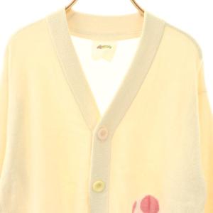gelato pique × Nintendo 25SS スーパーマリオ キノピオ ヨッシーJQDカーディガン M-L クリーム