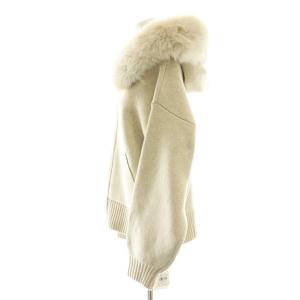 SNIDEL 25AW USAGI ONLINE限定 ファーフードパーカー ジップアップ 1 ライトベージュ