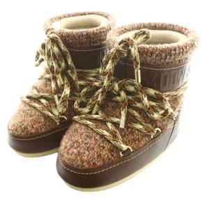 ×Moon Boot ショートブーツ 3.5-4.5 ブラウン系