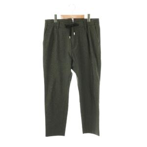 1TUCK TAPERED SLACKS パンツ テーパード ストレッチ XL ブラック /HK OS