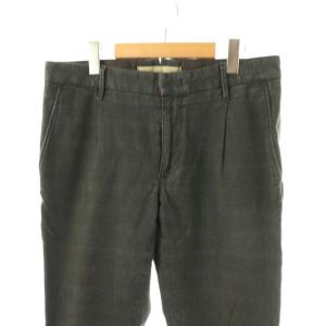 INCOTEX TIGHT FIT チェック柄 テーパード パンツ ストレッチ 33 ダークグレー /HK OS AD