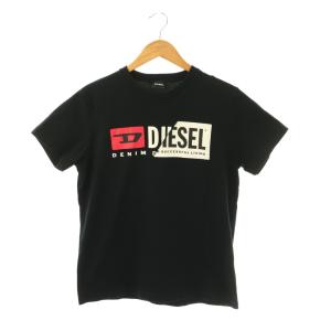 ロゴプリント Tシャツ カットソー 半袖 L ブラック /HK OS AD