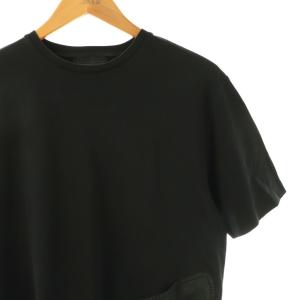DIESEL BLACK GOLD フロントポケットデザイン Tシャツ カットソー 半袖 L ブラック /HK OS