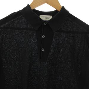 JOHN SMEDLEY コットン ポロシャツ 半袖 XL ネイビー /HK OS AD
