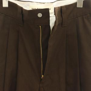 Shinzone TOMBOY PANTS テーパードパンツ タック 36 ブラウン /DF OS