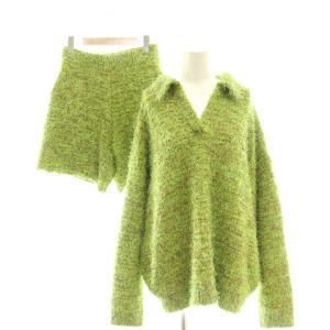 アメリ AMERI UND FEATHER YARN KNIT SET UP セットアップ ニット プルオーバー