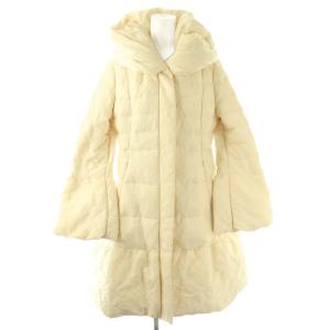 ダウンコート ダウンジャケット レース アウター 40 アイボリー /DF OS