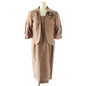 セットアップ ジャケット ワンピース ひざ丈 9 ピンク /DF OS