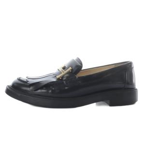 TOD'S ローファー スリッポン ダブルT タイムレス 36.5 ブラック