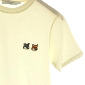 Maison Kitsuné クルーネックカットソー Tシャツ XXS アイボリー /CX OS
