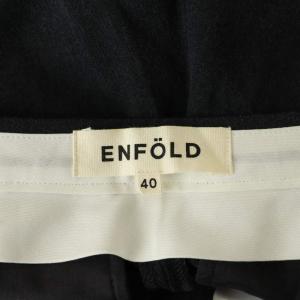 ENFOLD ストレッチタックサルエルボトム テーパードパンツ 40 グレー /SS OS