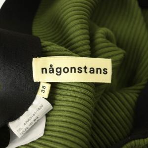 nagonstans ワイドリブパンツ 38 深緑 ディープグリーン /SS OS