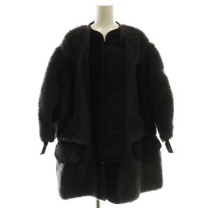 22-06281 Faux Shearling x Nylon Twill Coat