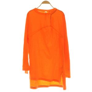 Tシャツ カットソー 長袖 38 オレンジ /SS OS