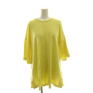 Tシャツ カットソー 半袖 38 黄色 イエロー /SS OS