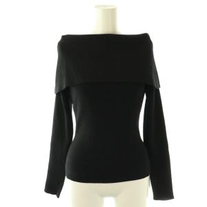 25AW Off-the-shoulder knitted top
