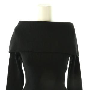 LUDLOW 25AW Off-the-shoulder knitted top