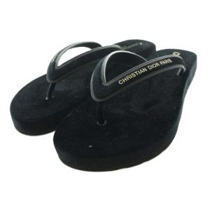 23SS Diorsea トングサンダル 37 ブラック