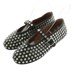 BALLERINA STRAP バレエシューズ 37 ブラック