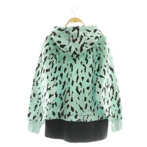 adidas by Stella McCartney aSMC AOP PO HOODIE パーカー プルオーバー XS ミント ブラック /DF OS