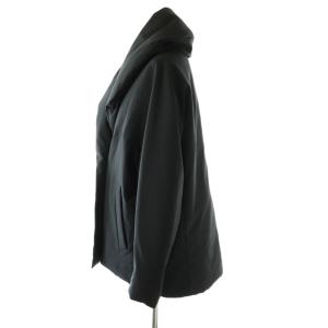 ebure 25AW フォルムダウン ショールカラー コート 36 ネイビー