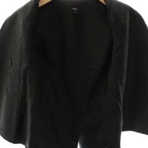 Theory Sleek Flannel SLIM DB JKT ジャケット テーラード ウール 0 ダークグレー /DO