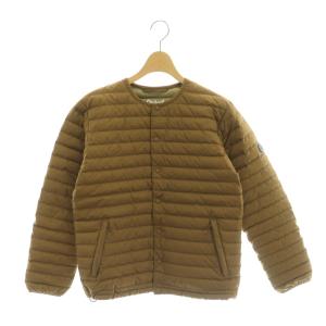 ラウンドネックインナーダウンジャケット アウター 1 キャメル /CX OS