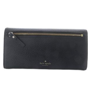 kate spade new york 長財布 二つ折り フラップ レザー ブラック PWRU5162 /YO27