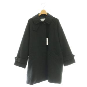 25AW ラムウールMIXシャルムバルカラーコート 36 グレー
