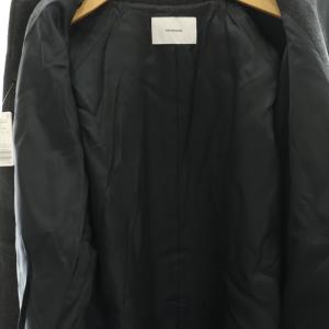 Framework 25AW ラムウールMIXシャルムバルカラーコート 36 グレー
