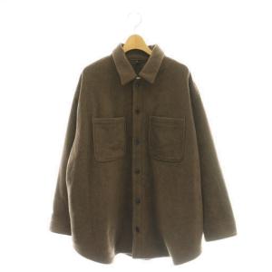 25AW 両面フリースオーバーシャツ 長袖 F ブラウン /DF OS