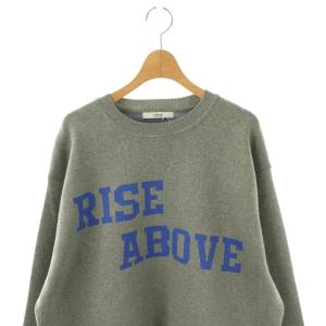 JOURNAL STANDARD relume 24AW RISE ABOVE ロゴニット セーター F グレー ブルー /ES OS