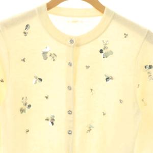 CELFORD 25AW ペタルビジューカーディガン ニット F アイボリー /DF OS SH