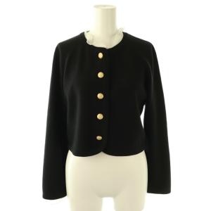 25AW フリルデタッチャブルカーディガン ニット 長袖 F ブラック /HK OS SH