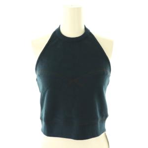 25SS スウェットホルターネック トップス カットソー ネイビー /HK OS SH