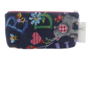 FEILER JOYFUL ジョイフル ポーチ 紺 ネイビー /SR SH